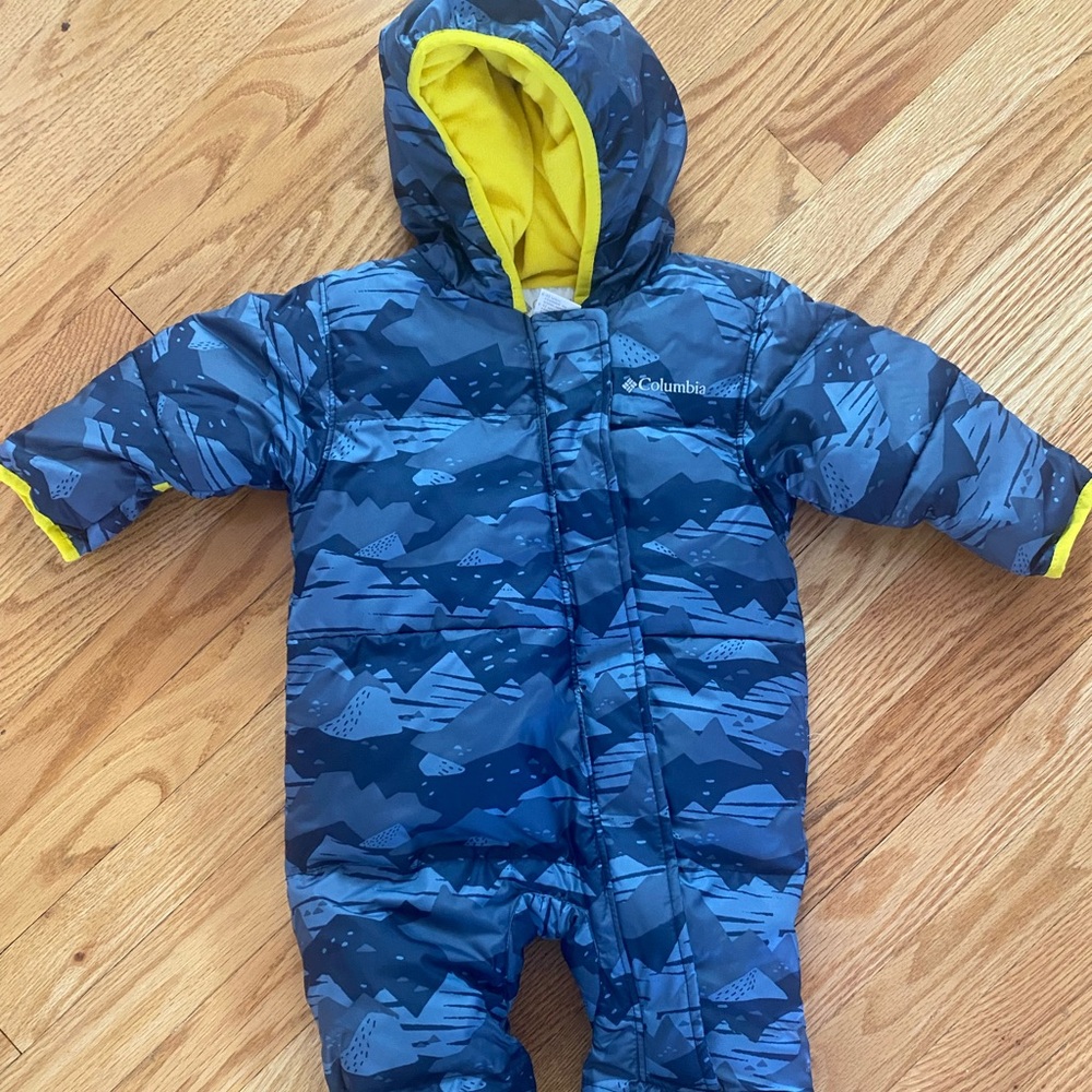 Columbia Blue and Yellow Kids Jacket